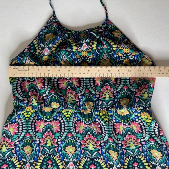 Old Navy Girls Floral Halter Midi Dress Size XL Watercolor Summer Boho Sundress - Picture 9 of 10